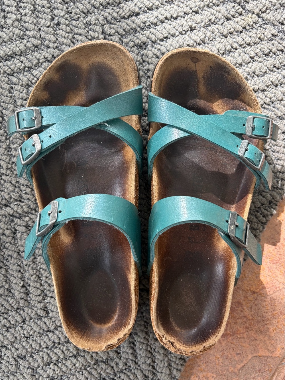 Birkenstock Women's Size 38 Teal Sandals